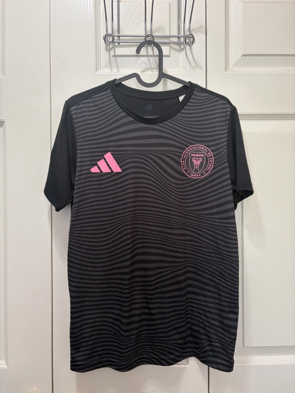 Adidas Inter Miami black Messi kids  Training jersey Size L